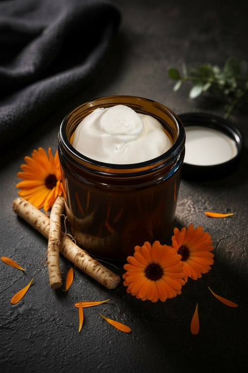 Whipped Body Butter with Dandelion Root and Calendula Flowers